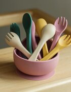 Petite&Mars Take&Match Silicone Cutlery příbor Desert Sand 6 m+ 2 ks