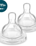 Philips Avent Anti-colic SCY763/02 savička na láhev anti-colic 3 m+ Medium Flow 2 ks