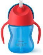 Philips Avent Bendy Straw SCF796/01 9m+ hrnek s ohebným brčkem Blue 200 ml