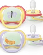 Philips Avent Ultra Air Day&Night SCF376/25 0-6m dudlík Girl 2 ks