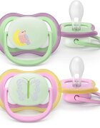 Philips Avent Ultra Air Day&Night SCF376/29 6-18m dudlík Girl 2 ks
