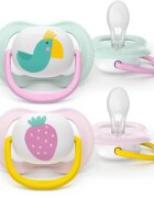 Philips Avent Ultra Air SCF080/24 0-6 m dudlík Girl 2 ks