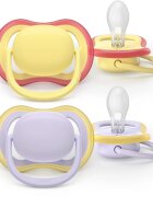Philips Avent Ultra Air SCF087/03 0-6m dudlík Girl 2 ks