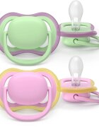 Philips Avent Ultra Air SCF087/12 6-18m dudlík Girl 2 ks