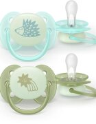 Philips Avent Ultrasoft Night SCF094/01 0-6m dudlík Neutral 2 ks