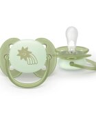 Philips Avent Ultrasoft Night SCF094/01 0-6m dudlík Neutral 2 ks