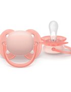 Philips Avent Ultrasoft SCF091/38 0-6 m dudlík Girl 2 ks