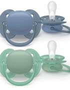 Philips Avent Ultrasoft SCF091/42 6-18 m dudlík Boy 2 ks