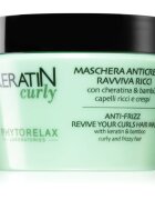 Phytorelax Laboratories Keratin Curly maska pro nepoddajné a kudrnaté vlasy proti krepatění 250 ml