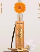 Playboy Sweet Kiss tělový sprej se třpytkami pro ženy 250 ml