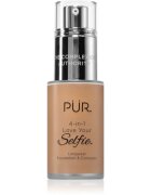 PÜR Cosmetics 4-in-1 Love Your Selfie make-up a korektor 2 v 1 odstín MG7 30 ml