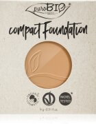 puroBIO Cosmetics Compact Foundation kompaktní pudrový make-up náhradní náplň SPF 10 odstín 03 9 g