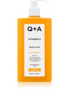 Q+A Vitamin C rozjasňující tělový krém vůně Orange zest + Grapefruit 250 ml