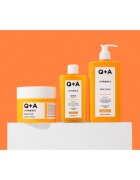 Q+A Vitamin C rozjasňující tělový peeling vůně Orange Zest + Grapefruit 200 ml