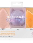 Real Techniques Sponge+ Glow Radiance sada aplikátorů pro perfektní vzhled