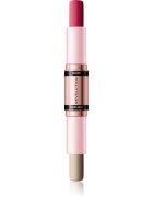 Revolution Blush & Highlight krémová tvářenka a rozjasňovač v tyčince odstín Mauve Glow 2x4.3 g