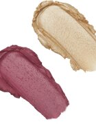 Revolution Blush & Highlight krémová tvářenka a rozjasňovač v tyčince odstín Mauve Glow 2x4.3 g
