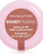 Revolution Bouncy Pudding Lip & Cheek multifunkční líčidlo na rty a tváře odstín Hazy Nude 6 g