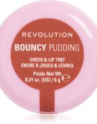 Revolution Bouncy Pudding Lip & Cheek multifunkční líčidlo na rty a tváře odstín Peach Veil 6 g