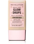 Revolution Bright Light Glow Drops tekutý rozjasňovač odstín Golden Star Dew 23 ml