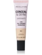 Revolution Conceal & Define matující make-up odstín F2NC 23 ml
