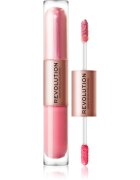 Revolution Double Up tekuté oční stíny 2 v 1 odstín Blissful Pink 2x2.2 ml