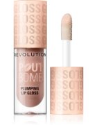 Revolution Pout Bomb lesk na rty se zvětšujícím efektem odstín Milky Sheer Holo 4.6 ml