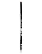Revolution Relove Blade Brow tužka na obočí s kartáčkem odstín Dark Brown 01 g