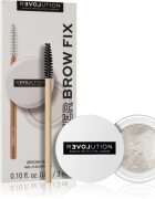 Revolution Relove Power Brow gel na obočí se štětečkem odstín Clear 3 ml