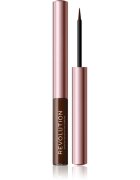 Revolution Super Flick tekuté oční linky odstín Brown 2.4 ml