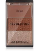 Revolution The Bronzer Icon paleta bronzerů s rozjasňovačem odstín Golden Medium 1 ks
