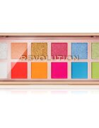 Revolution The Icon Palette paletka očních stínů odstín The Vibrant Icon Brights Palette 12x0.7 g