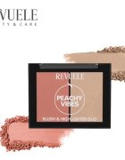 Revuele Blush & Highlighter Duo tvářenka s rozjasňovačem odstín Peachy Vibes 8 g