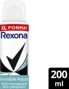 Rexona Invisible Aqua antiperspirant ve spreji proti bílým a žlutým skvrnám 200 ml