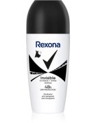 Rexona Invisible Black and White Roll-On antiperspirant roll-on proti bílým a žlutým skvrnám 50 ml