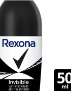 Rexona Invisible Black and White Roll-On antiperspirant roll-on proti bílým a žlutým skvrnám 50 ml