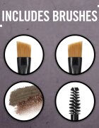 Rimmel Brow This Way paleta pro líčení obočí odstín 002 Medium Brown 13 g