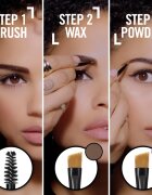 Rimmel Brow This Way paleta pro líčení obočí odstín 002 Medium Brown 13 g