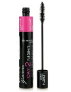 Rimmel Glam´ Eyes Day 2 Night řasenka pro prodloužení a zahuštění řas 2 v 1 odstín 001 Black 9.5 ml
