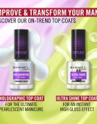Rimmel Holographic vrchní lak na nehty se třpytkami 12 ml