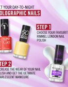 Rimmel Holographic vrchní lak na nehty se třpytkami 12 ml