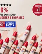 Rimmel Lasting Finish 35H Hydration Boost hydratační make-up SPF 20 odstín 350 Golden Honey 30 ml