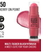 Rimmel Multi-Tasker Blush'N'brush tvářenka v tyčince se štětcem odstín 150 Cherry On Point 8 g