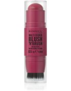 Rimmel Multi-Tasker Blush'N'brush tvářenka v tyčince se štětcem odstín 200 Fushia Glam 8 g