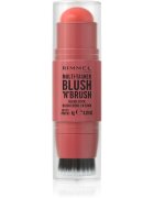 Rimmel Multi-Tasker Blush'N'brush tvářenka v tyčince se štětcem odstín 250 Coral Dust 8 g