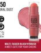 Rimmel Multi-Tasker Blush'N'brush tvářenka v tyčince se štětcem odstín 250 Coral Dust 8 g