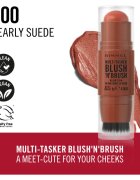 Rimmel Multi-Tasker Blush'N'brush tvářenka v tyčince se štětcem odstín 300 Nearly Suede 8 g