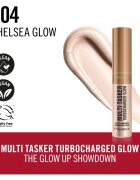 Rimmel Multi-Tasker Turbocharged Glow tekutý rozjasňovač odstín 004 Chelsea Glow 10 ml