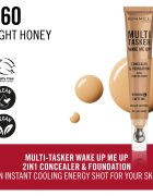 Rimmel Multi-Tasker Wake Me Up make-up a korektor pro rozjasnění pleti odstín 60 Light Honey 20 ml