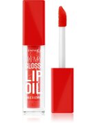 Rimmel Oh My Gloss! Lip Oil olej na rty s hydratačním účinkem odstín 004 Vivid Red 45 ml